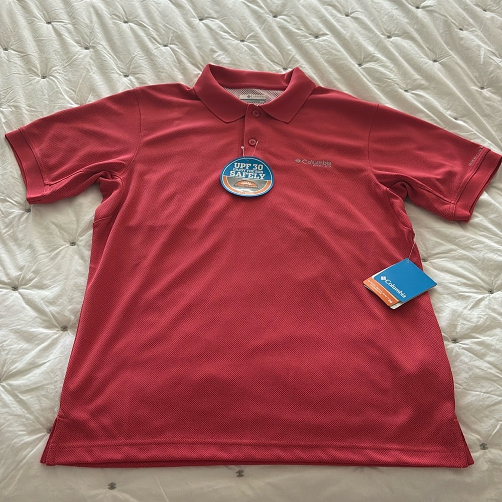 NWT Columbia PFG perfect case polo size M